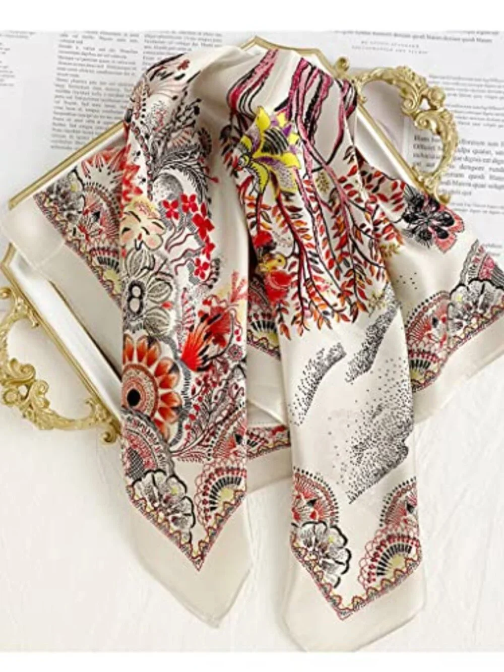 100% Pure Mulberry Silk Scarf 26